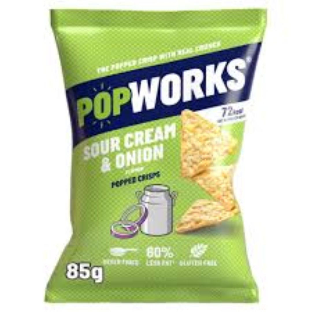POPWORKS SOUR CREAM N ONION 85G